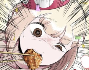 【話題】『ドカ食いダイスキ！ もちづきさん』アニメ化決定！お祝いイラスト公開でSNSも大盛り上がり！